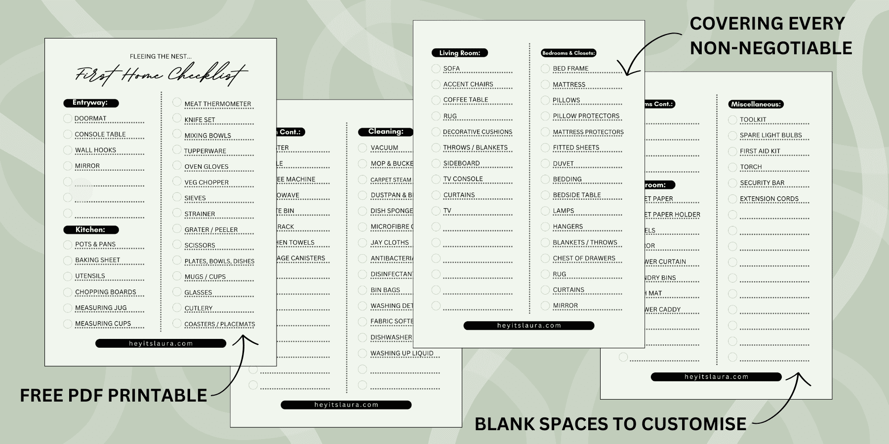 first home checklist pdf