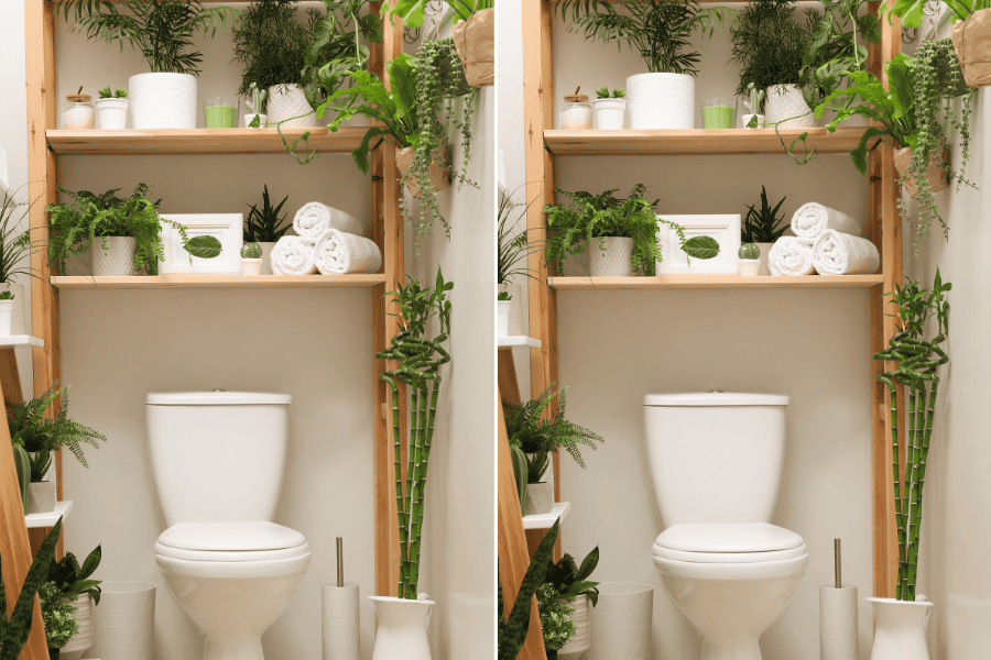 small bathroom storage unit