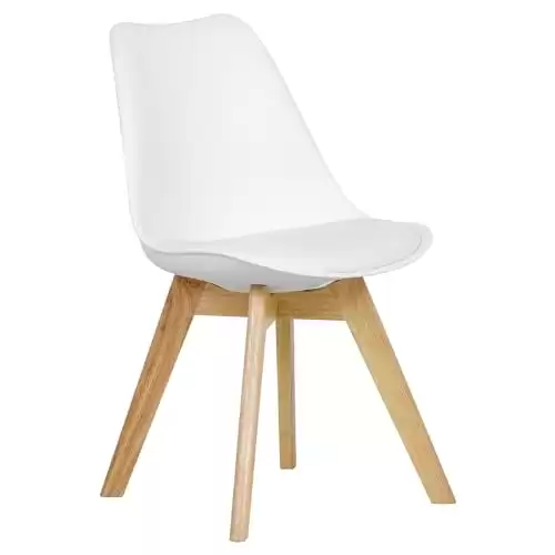 White and Solid Wood Chair