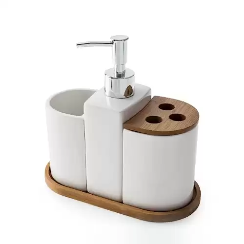 4-in-1 Bamboo Bathroom Set