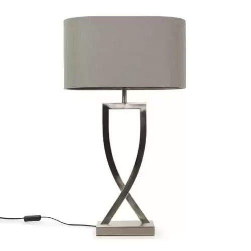 Chrome Bedside Table Lamp