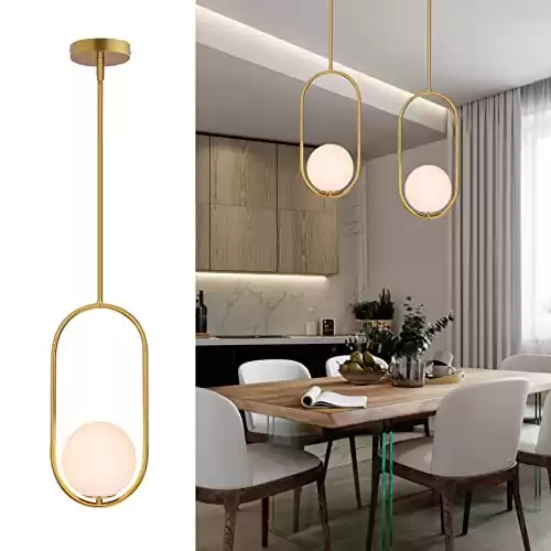 Modern Gold Pendant Lighting Fixture