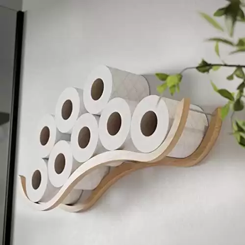 Wavy Wall Mounted Toilet Paper Holder