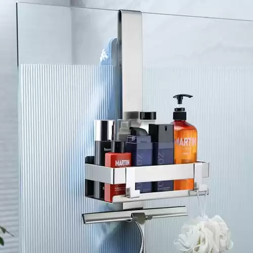 Stainless Steel Over Door Shower Caddy