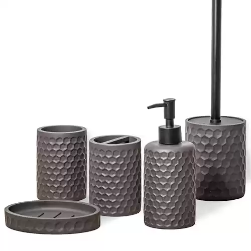 Warm Grey Bathroom Set