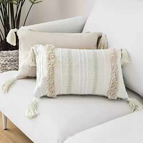 Woven Tufted Cotton Cushion Covers