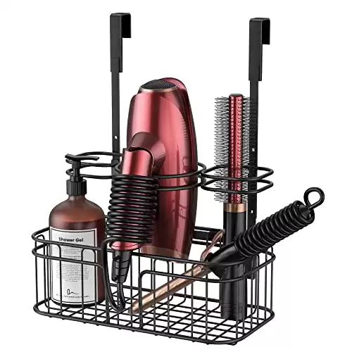 Black Hook Over Hair Tool Organizer