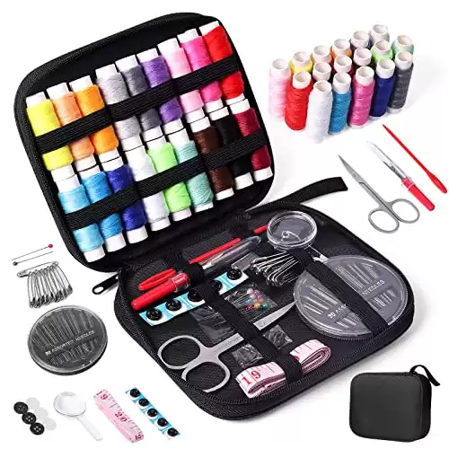 Portable Sewing Kit with Case