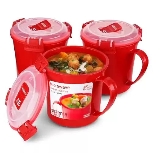 Sistema Microwave Safe Food Containers with Steam Vents