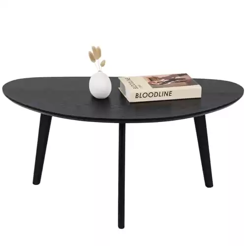 Small Black Oval Coffee Table