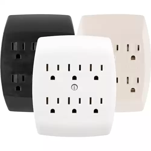 6-Outlet Wall Power Extender