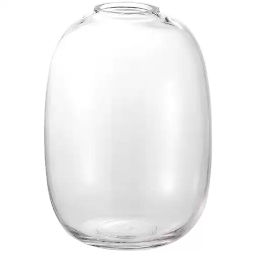 Large Clear Glass Vase