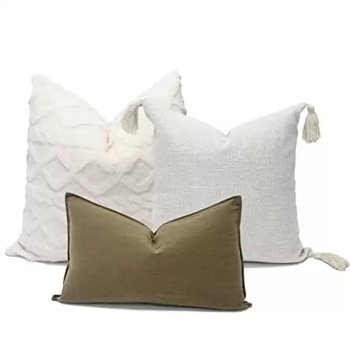 Modern Moss Green Decorative Throw Pillow Covers