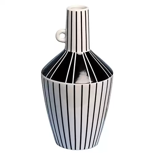 Black & White Ceramic Abstract Vase