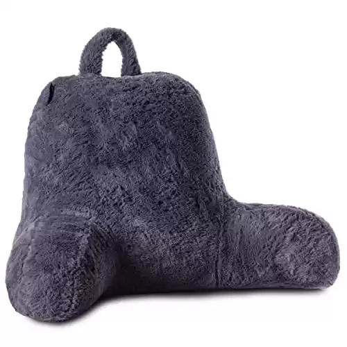 Purple Fluffy Lumbar Support Cushion