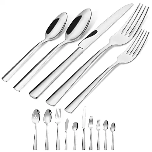 45-Piece Silverware Flatware Cutlery Set