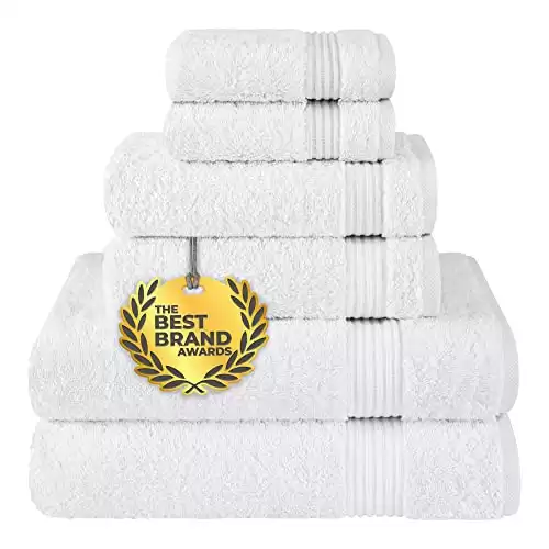 100% Cotton 6 Piece Towel Set