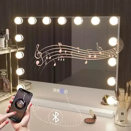 Bluetooth Hollywood Vanity Mirror with Lights