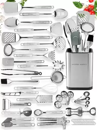 54 Pcs Stainless Steel Kitchen Utensils Set