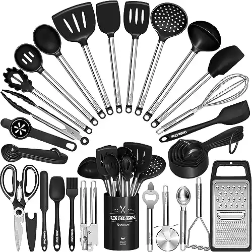 34 Pcs Silicone Cooking Utensils Set