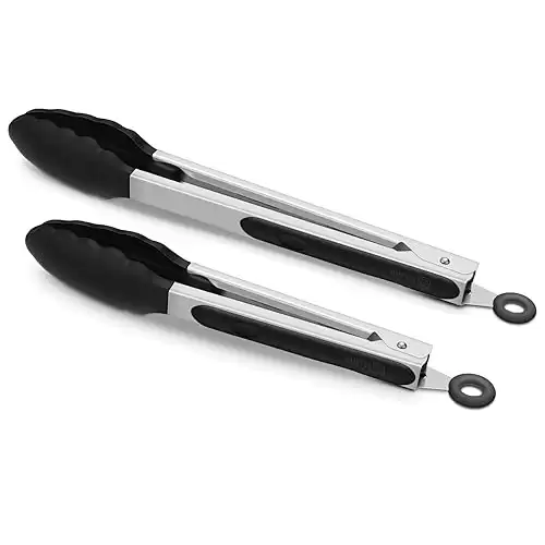 2 Pack Locking Food Tongs