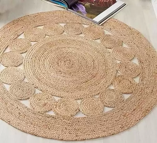 Hand Braided Round Jute Rug