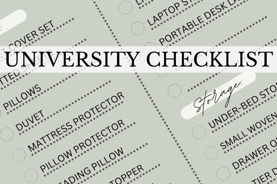 university checklist