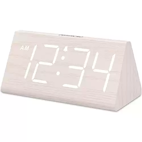 Wooden Digital Alarm Clock