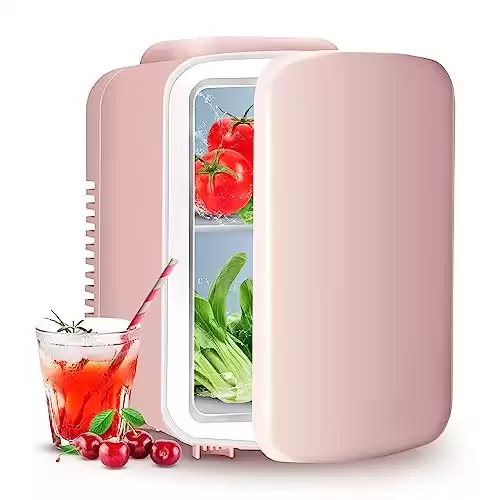 Pink Portable Cooler & Warmer Refrigerator