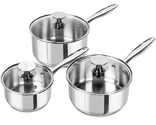 Stainless Steel Saucepan Set