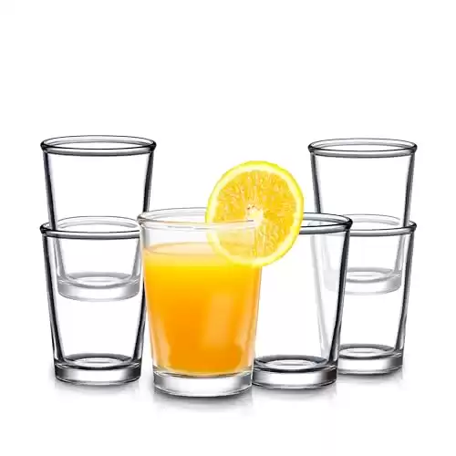 6 Small Juice Glasses