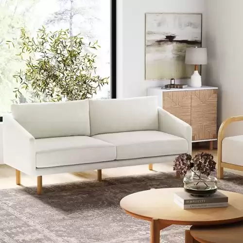 Minimalist Modern Boucle Loveseat