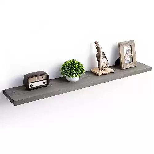 Grey Wooden Floating Shelves