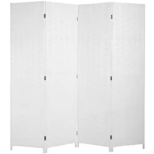 White Wood Room Divider