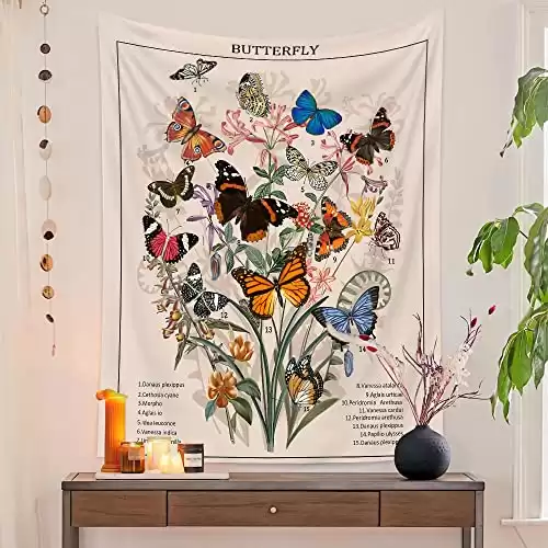 Vibrant Butterfly Tapestry