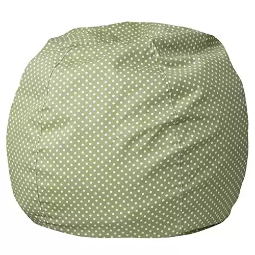 Green Polka Dot Bean Bag