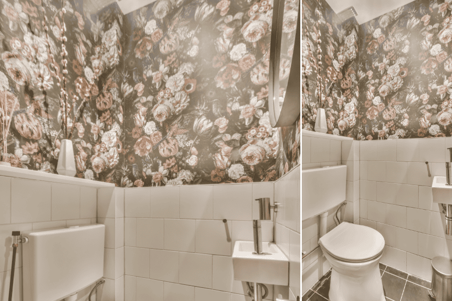 fun powder room wallpaper ideas