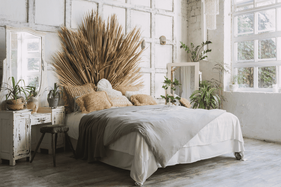 minimalist boho bedrooms