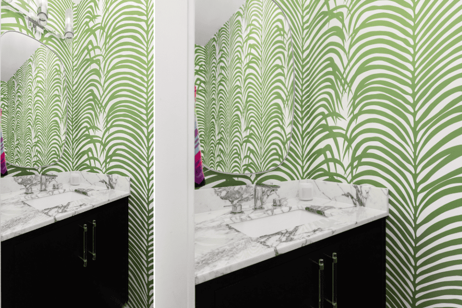 wallpaper for small bathroom