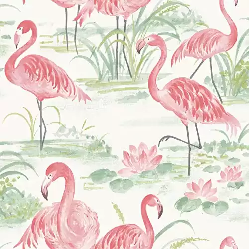 Flamingo Beach Peel & Stick Wallpaper