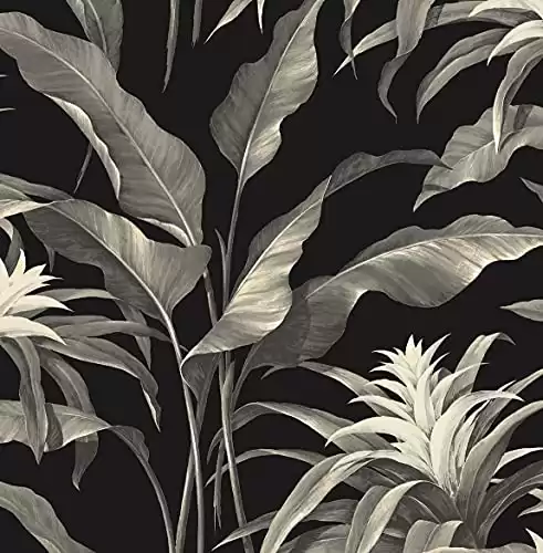 Onyx & Alloy Tropical Wallpaper